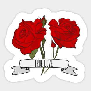 Love roses Sticker